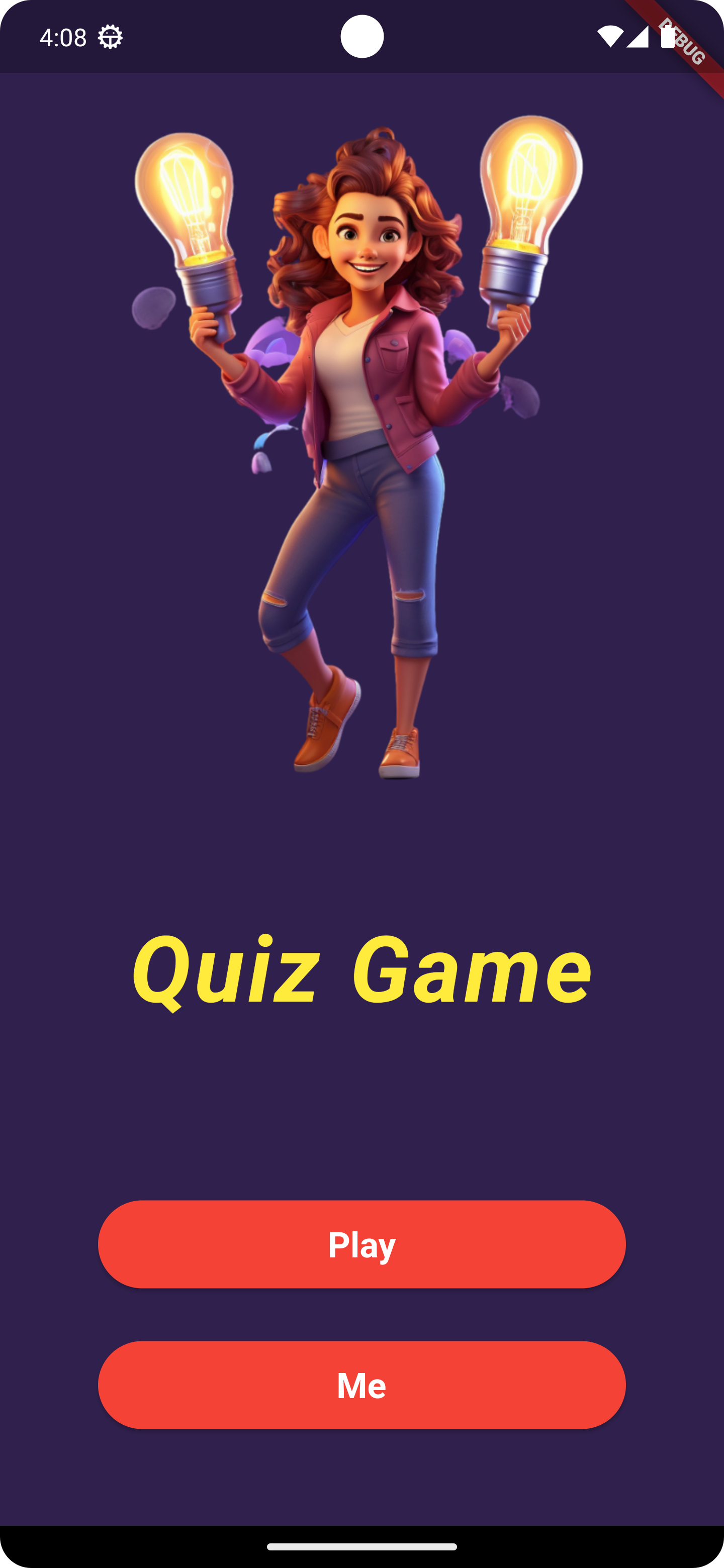 A Local Data Quiz Game App using Flutter and Dart