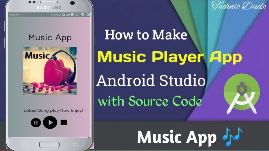Music Player android app in android studio with source code