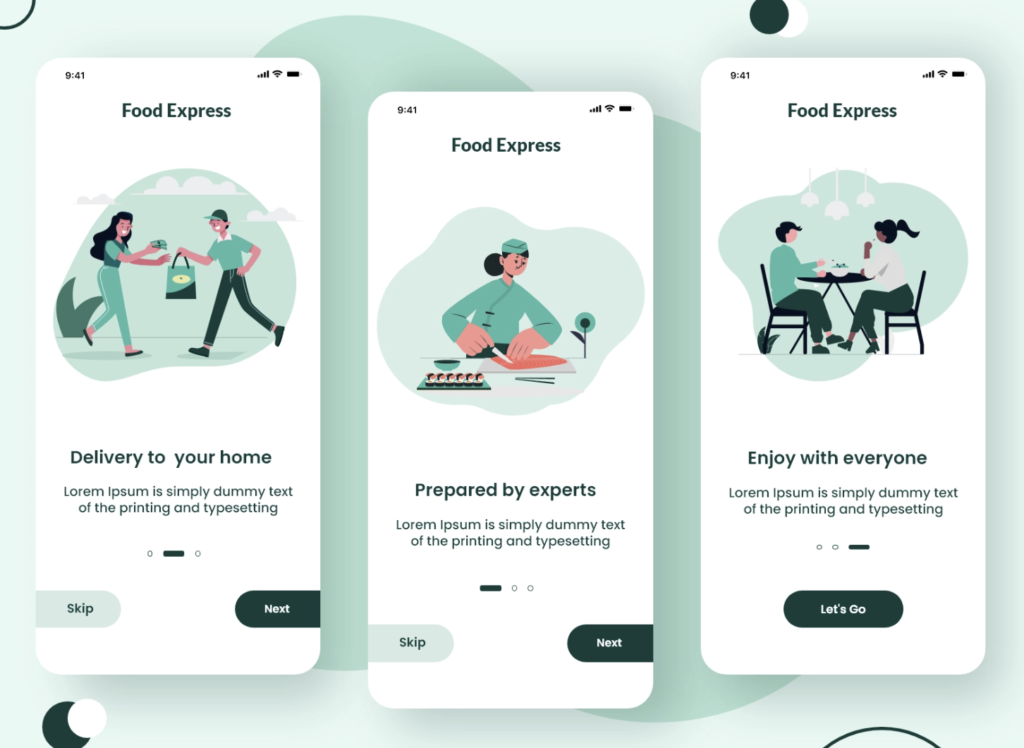 Splash Screen for Food Delivery app with flutter source code