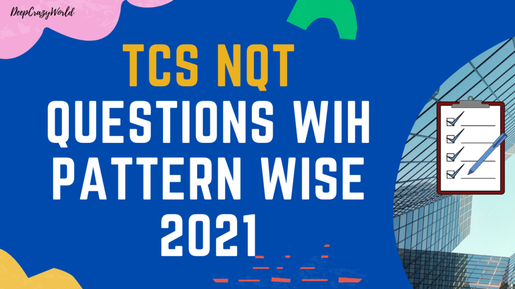 TCS NQT Questions Online Test Pattern  | TCS NQT