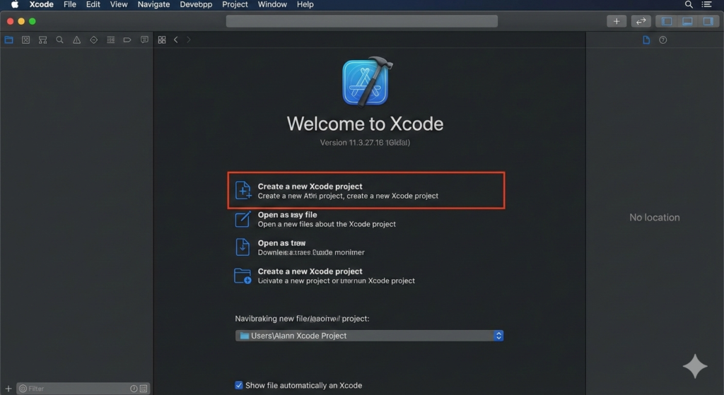 <img src = "firstproject with swift.png", alt = "firstproject with swift with xcode">