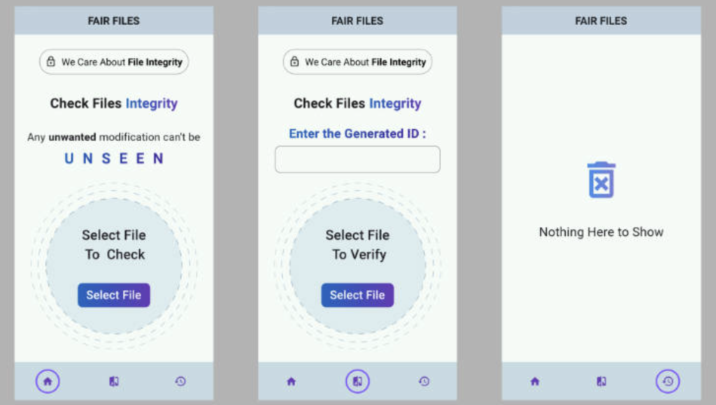 Flutter File Integrity Checker app for checking integrity of a file