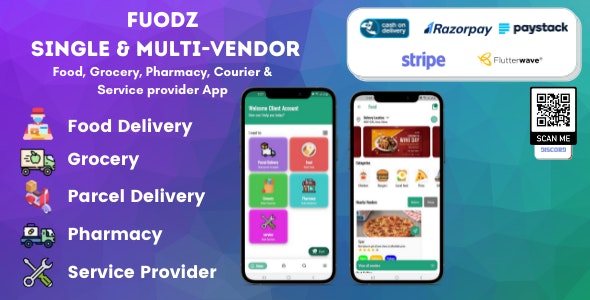 <img src="fuodz-grocery-food-app.jpg" alt="Fuodz Grocery, Food, Pharmacy Courier & Service Provider + Backend + Driver & Vendor app">