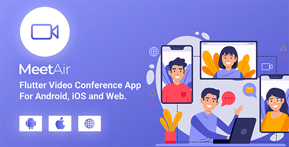 MeetAir App - IOS & Android Video Conference App source code