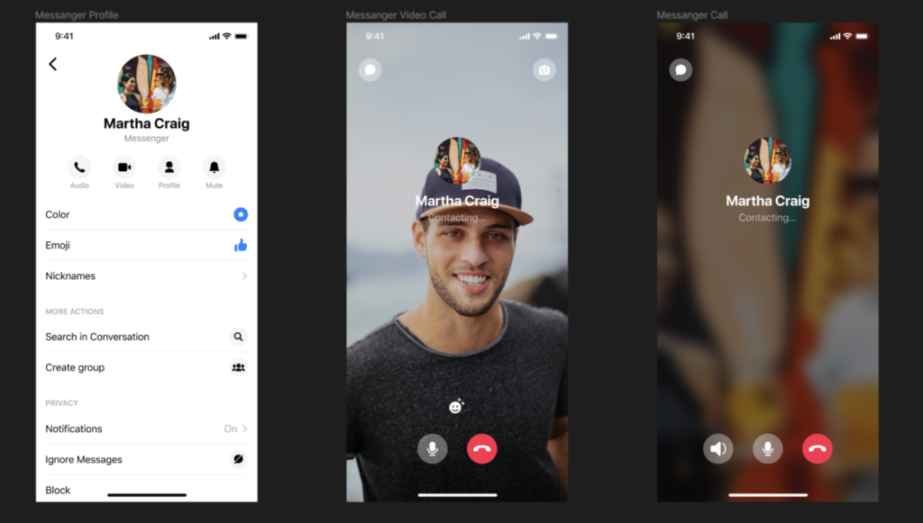 Messenger chat App UI built with Flutter source code
