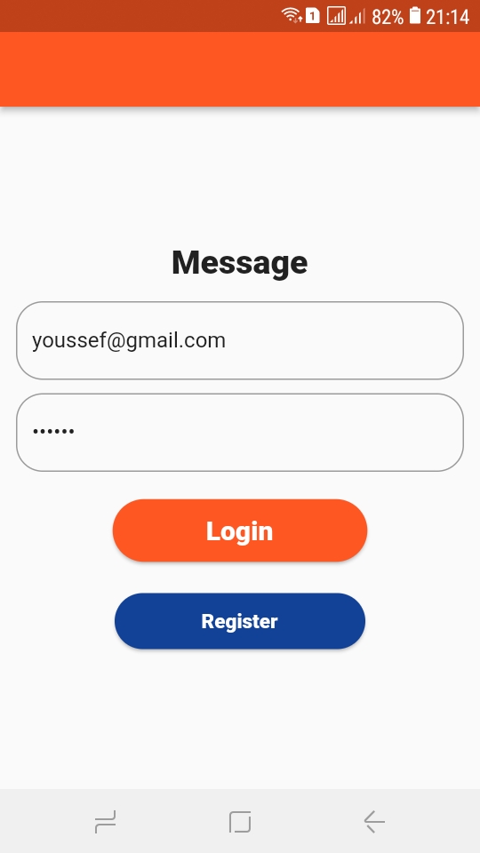 Message Chat App with Firebase using flutter