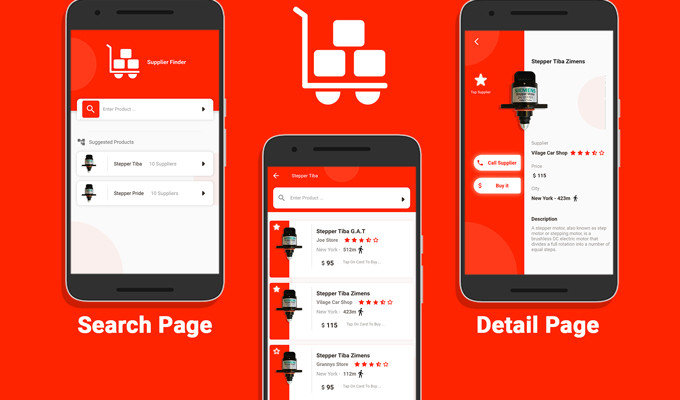 Supplier Finder Flutter Animated UI Source Code Free