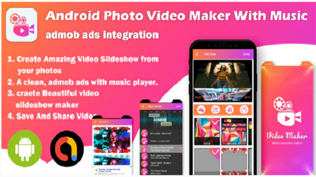 How to make Photo Video Maker app With Music in android studio