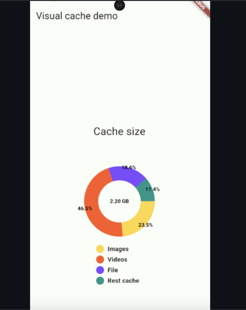 Flutter package for easily obtaining the size of the application cache