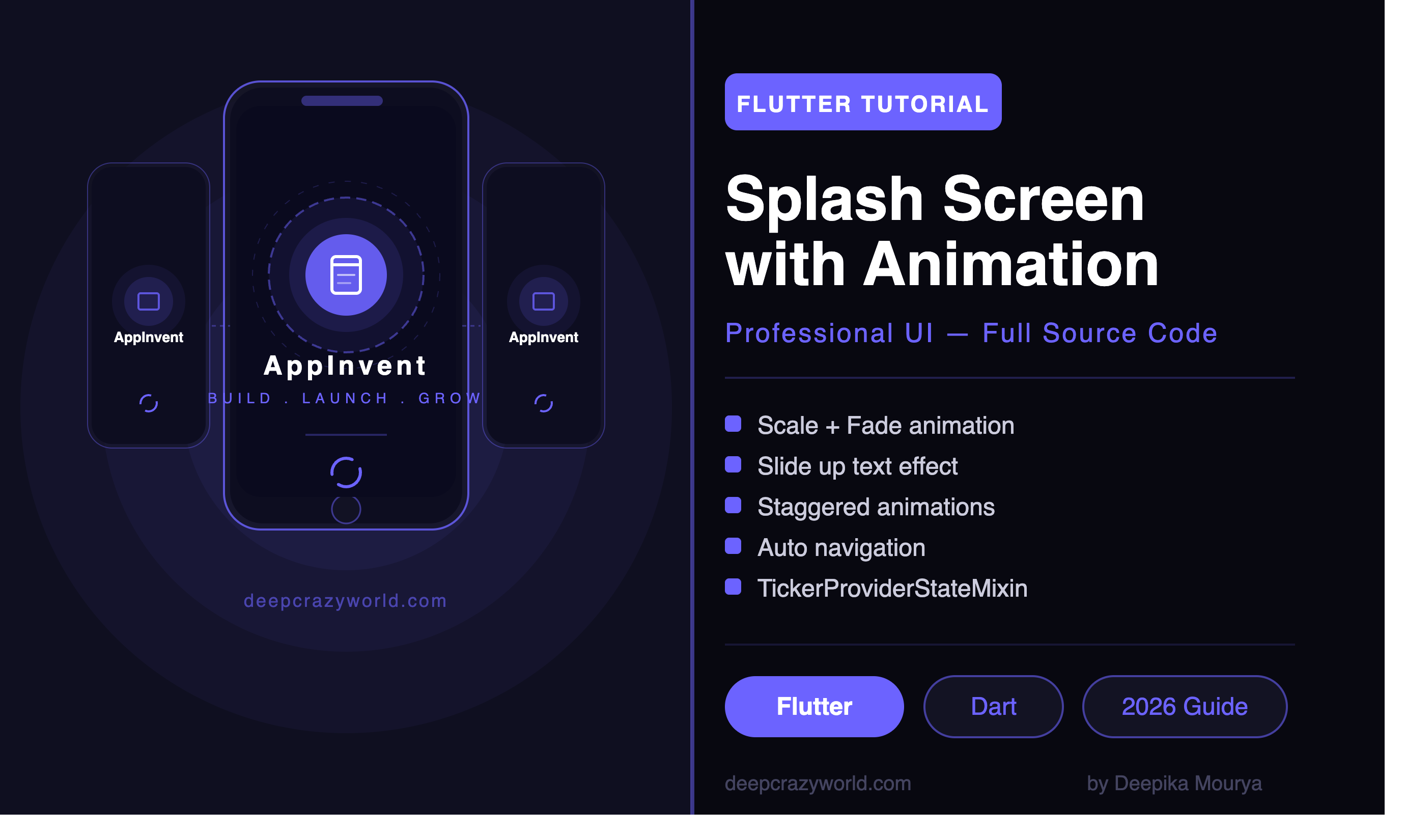 Flutter Splash Screen with Animation — Professional UI Guide