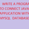 How to Connect to MySQL database in Java programming