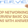 Top 100 Networking Interview Question ! All Basic Questions.