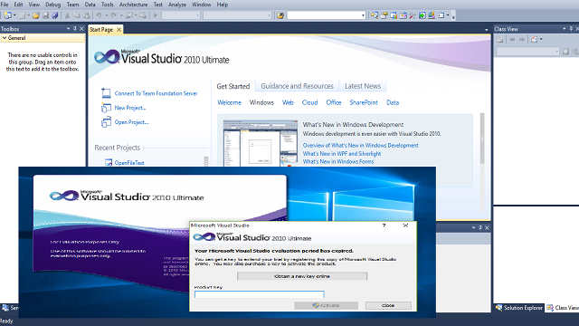 Microsoft Visual Studio 10 Ultimate Master Product Key Free