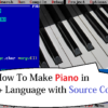 How to make a Piano using C++ Programming Language | source code Free