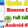Quiz App in Android studio source code free – Android Tutorial