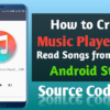 How to make Music Player app in android studio source code free