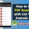 How to make PDF Reader App in Android Studio With Source Code