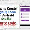 How to Create Material Design Signup Form in Android Studio