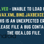 Unable to load class ‘javax.xml.bind.JAXBException’