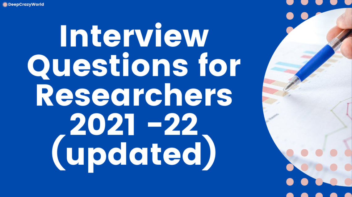 interview questions for research technician