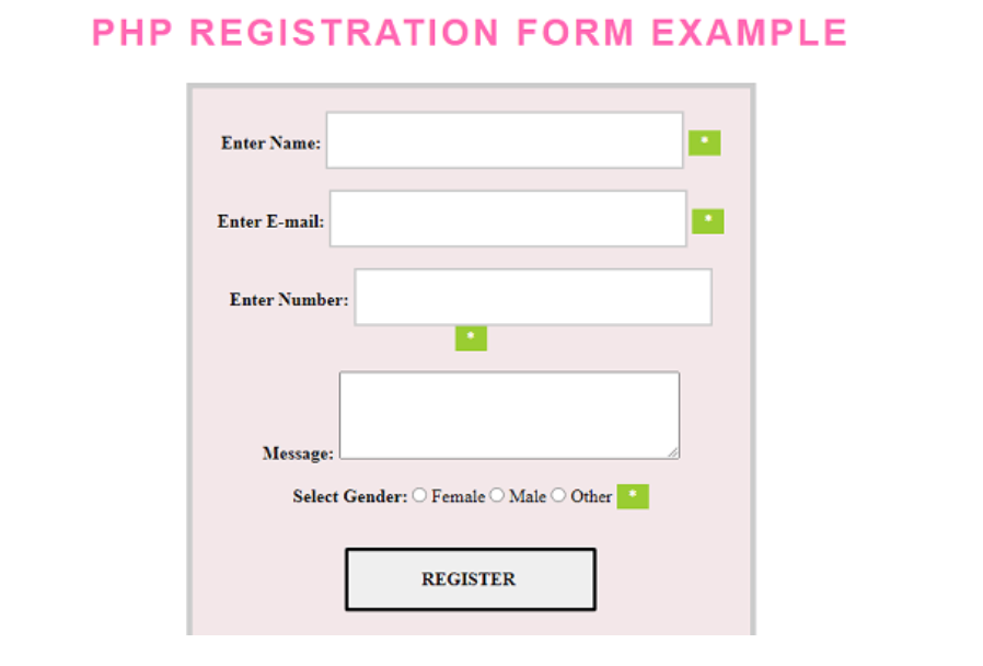 Form reg