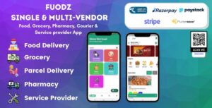 Read more about the article Fuodz Grocery, Food, Pharmacy Courier & Service Provider + Backend + Driver & Vendor app