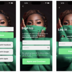 Flutter Login and register UI screen design source code
