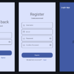 Flutter Login screen model app with source code