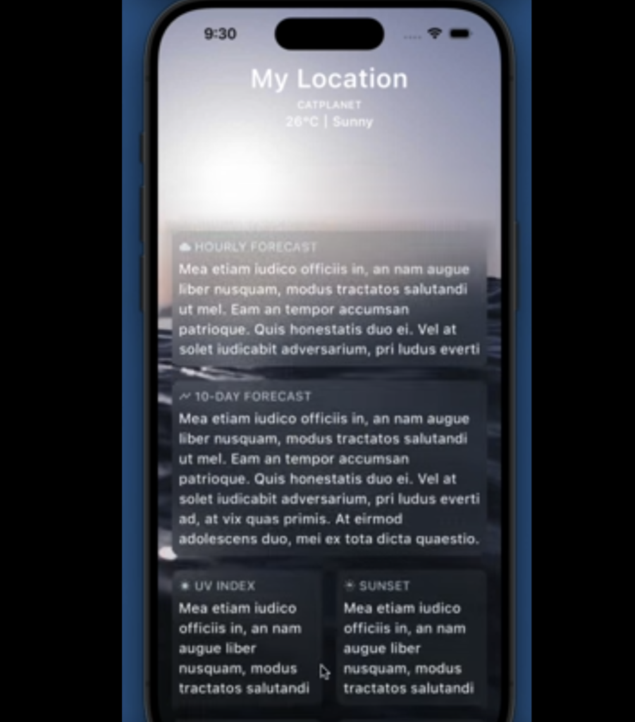 Beautiful Weather App List with Flutter source code