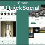 A Flutter simple social media app UI source code