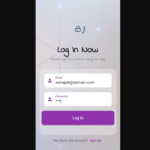 A Flutter Login and SignUp Page UI screen app design
