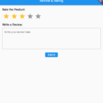 How to make review and rating ui with flutter stepwise