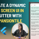 Implementing a Dynamic FAQ Screen UI in Flutter Using ExpansionTile